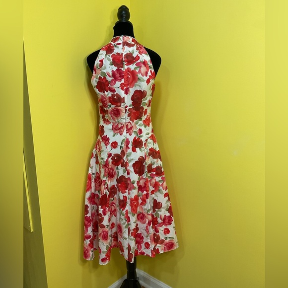 Talbots Floral Midi Dress Size 6 - Picture 3 of 7
